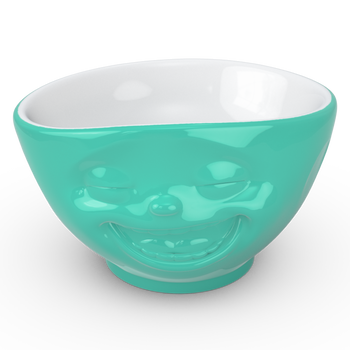 Laughing Face - Mint Green 16 oz. Bowl